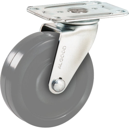 Light-Duty Caster, Swivel, 4" (101.6 mm), Urethane, 150 lbs. (68 kg.)