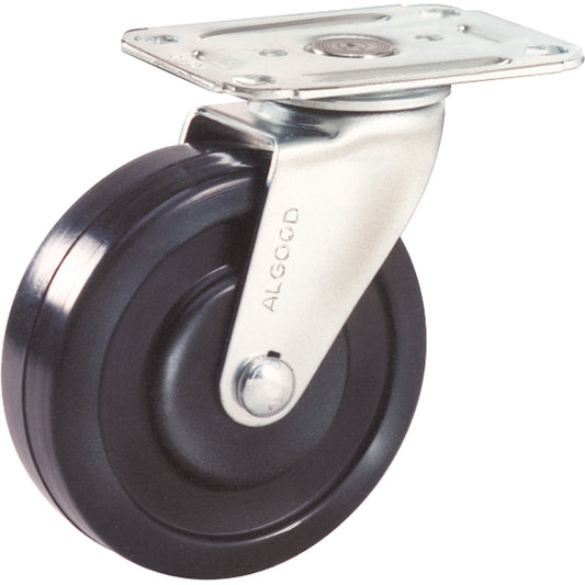 Light-Duty Caster, Rigid, 5" (127 mm), Urethane, 150 lbs. (68 kg.)