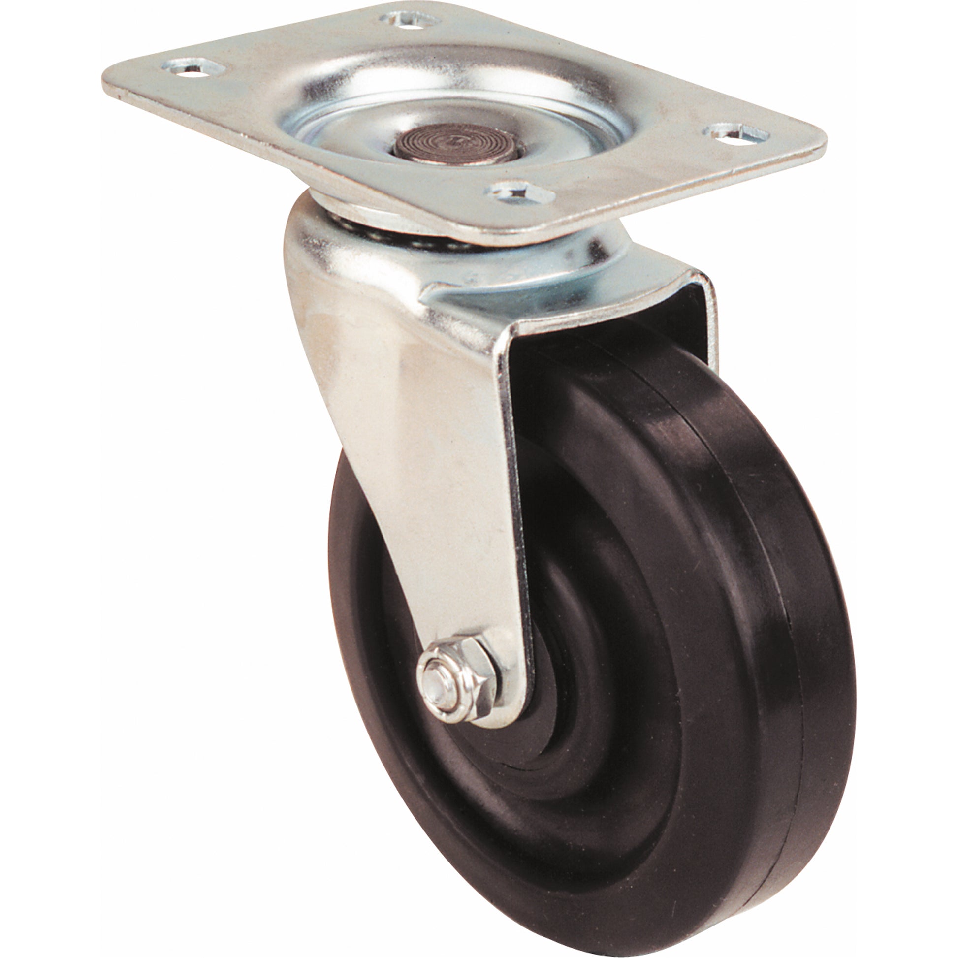 Light-Duty Caster, Rigid, 3" (76 mm), Phenolic, 250 lbs. (113 kg.)