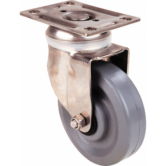 Medium Duty Caster, Swivel, 3" (76 mm), Urethane, 225 lbs. (102 kg.)