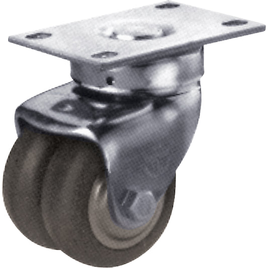 General Purpose Caster, Swivel, 2-1/2" (63.5 mm), Neoprene, 300 lbs. (136 kg.)