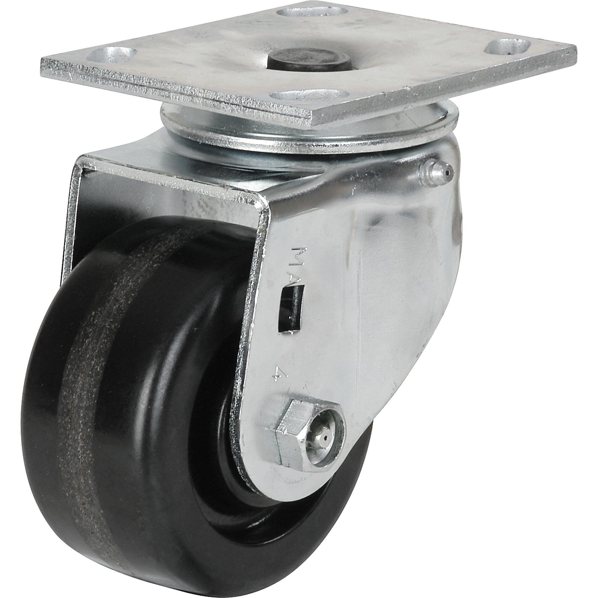 Heavy-Duty EMaxx Kingpin Caster, Swivel, 4" (101.6 mm), Phenolic, 800 lbs. (363 kg.)
