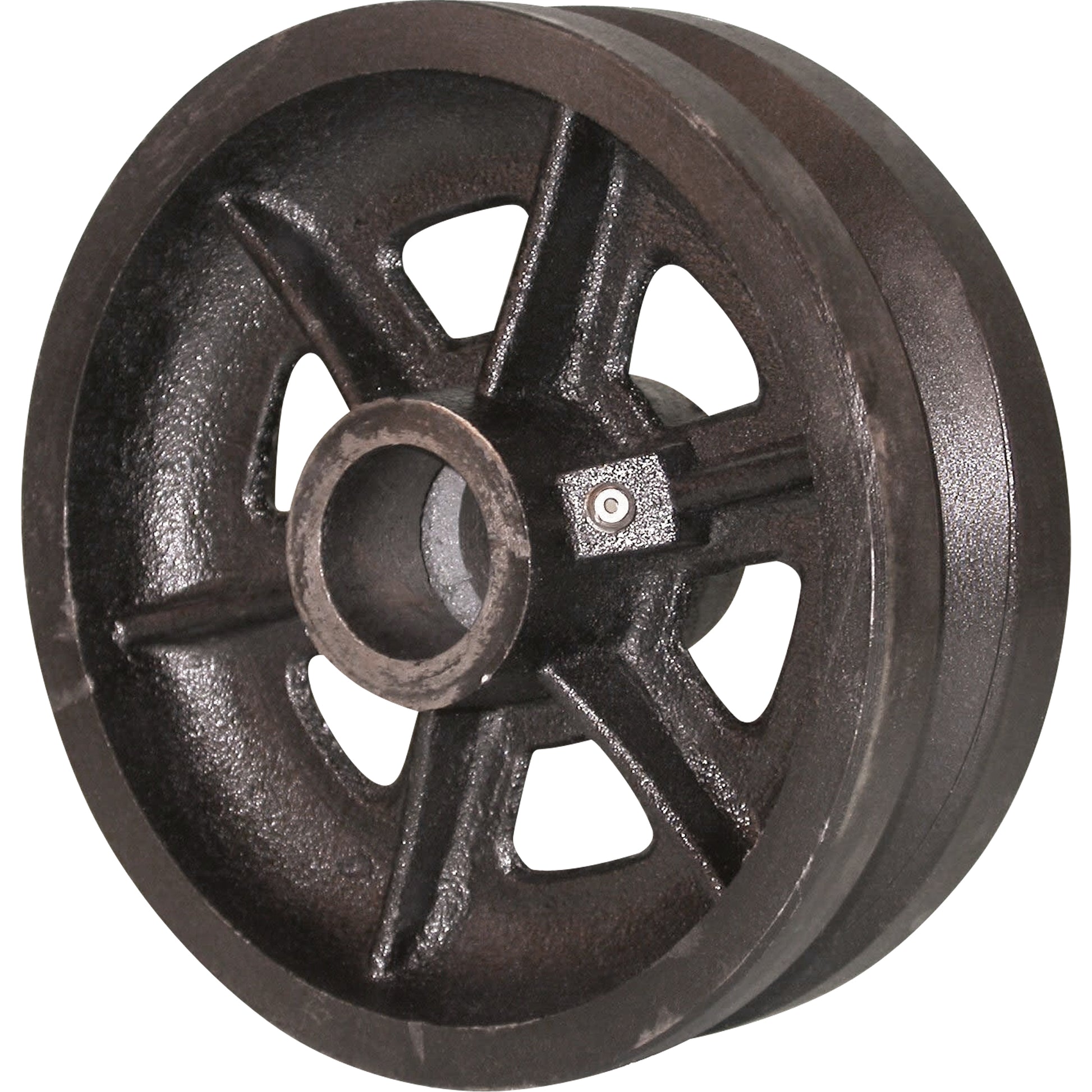 Heavy-Duty EMaxx Kingpin Caster, Rigid, 4" (101.6 mm), Cast Iron, 1000 lbs. (453.6 kg.)