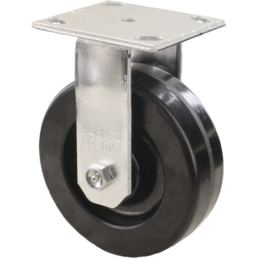 Heavy-Duty EMaxx Kingpin Caster, Rigid, 5" (127 mm), Phenolic, 1000 lbs. (453.6 kg.)