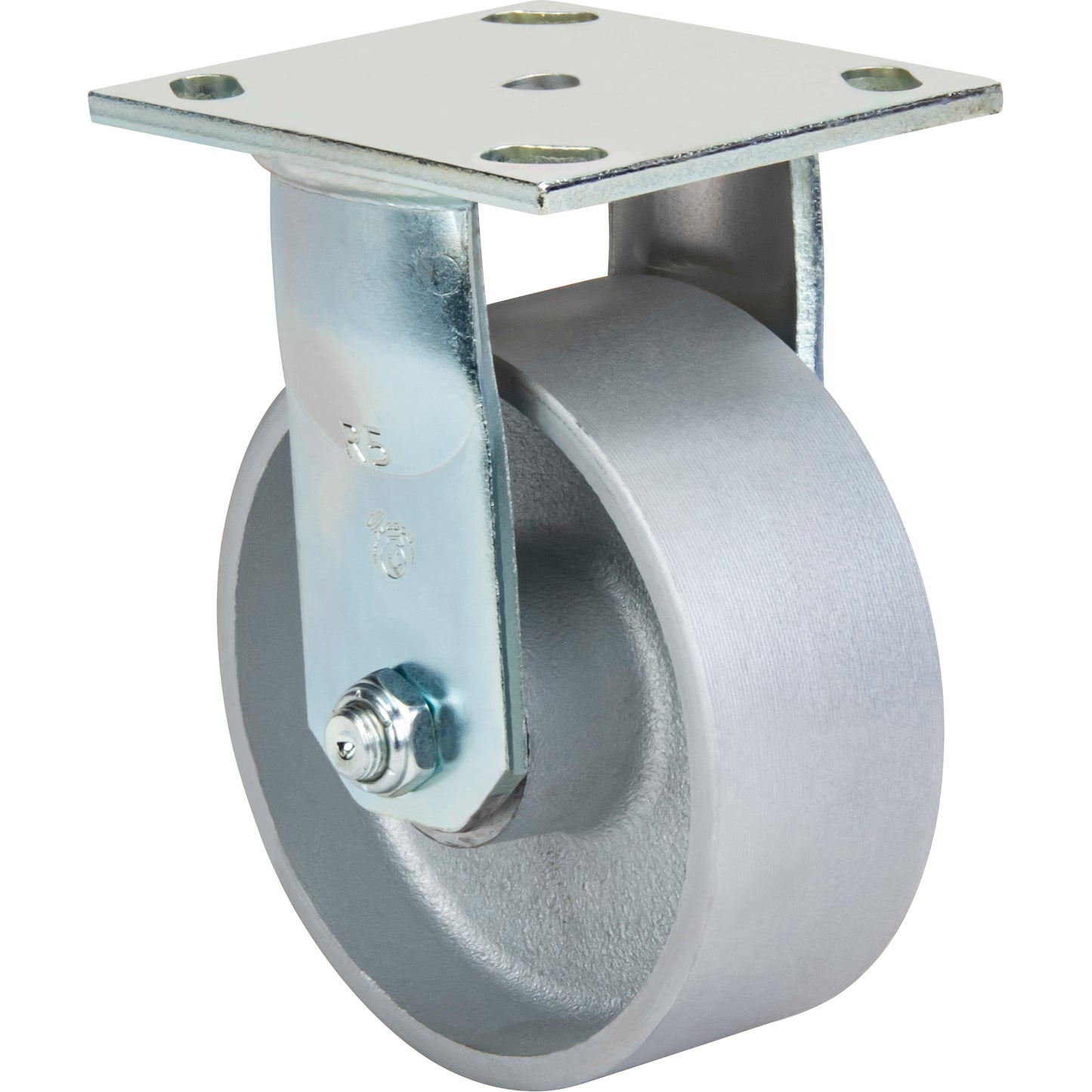Heavy-Duty EMaxx Kingpin Caster, Rigid, 5" (127 mm), Steel, 1000 lbs. (453.6 kg.)