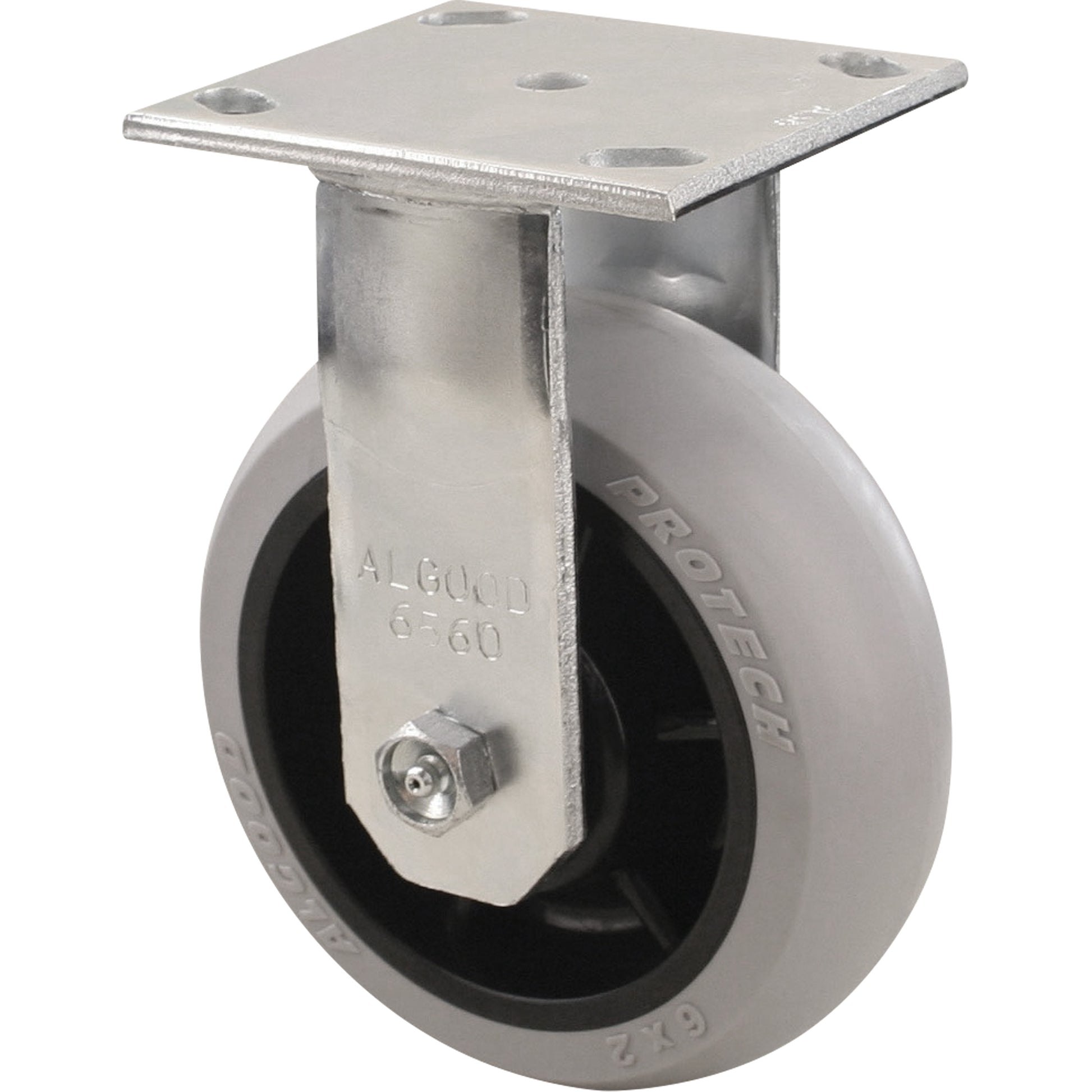 Heavy-Duty EMaxx Kingpin Caster, Rigid, 6" (152.4 mm), Polyolefin, 450 lbs. (204 kg.)