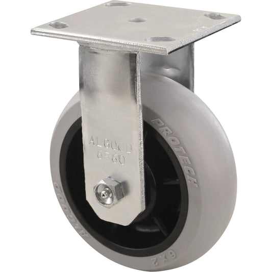Heavy-Duty EMaxx Kingpin Caster, Rigid, 6" (152.4 mm), Polyolefin, 450 lbs. (204 kg.)