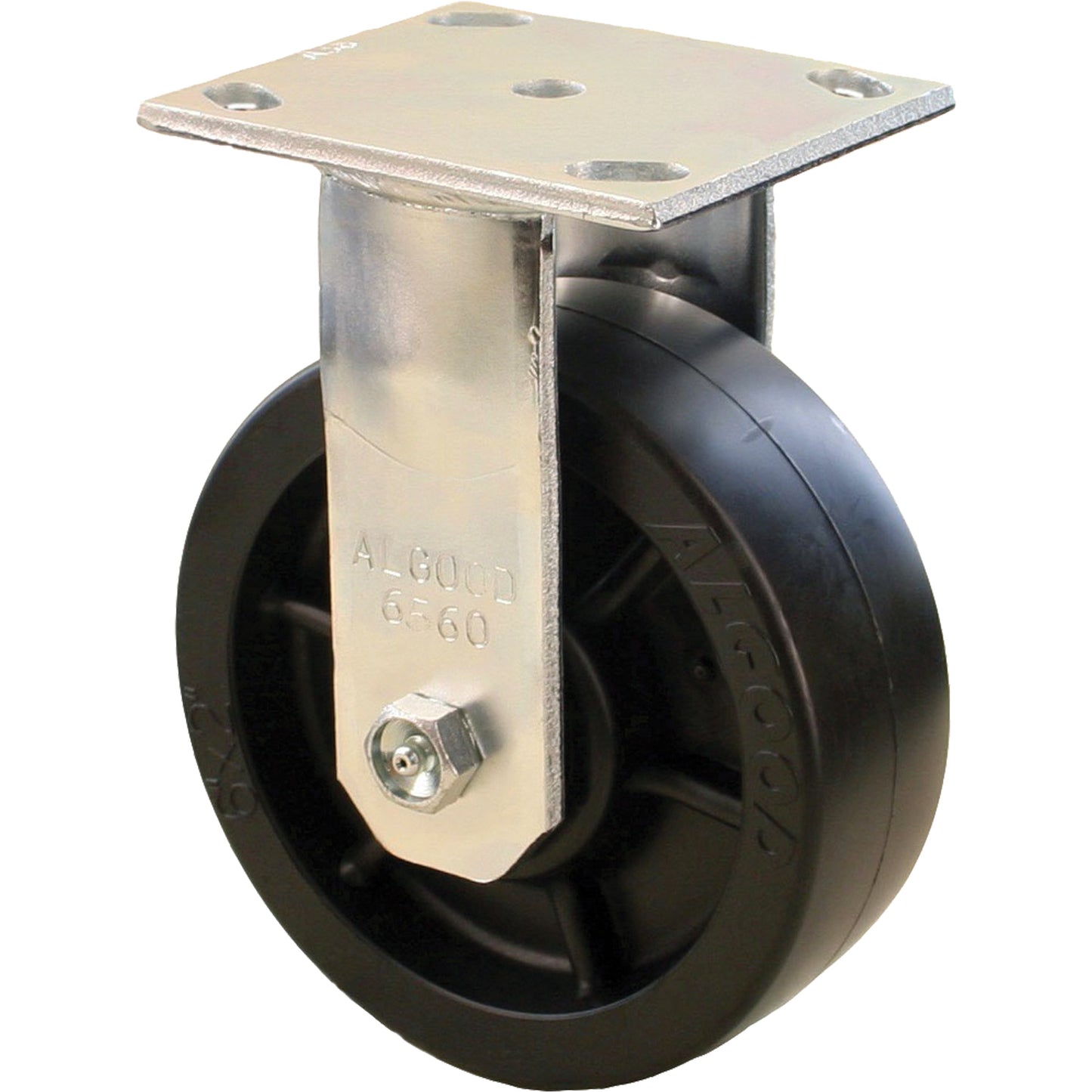 Heavy-Duty EMaxx Kingpin Caster, Rigid, 6" (152.4 mm), Plastic/Nylon, 1150 lbs. (521 kg.)