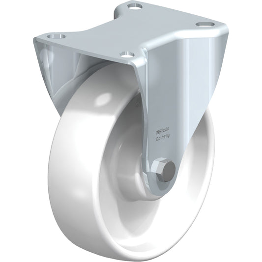 White Caster, Rigid, 5" (127 mm), Polyamide, 275 lbs. (125 kg.)