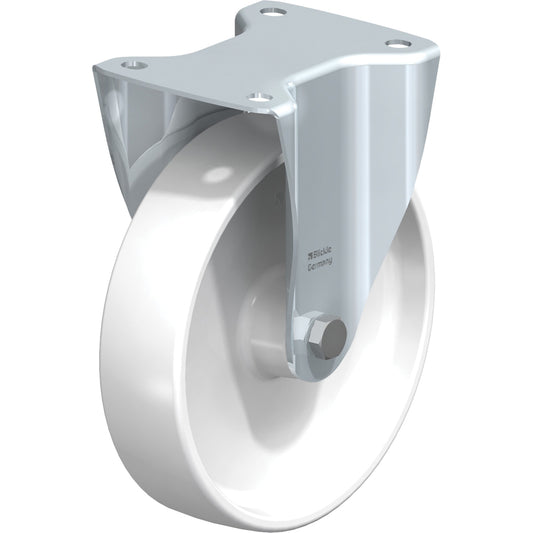 White Caster, Rigid, 8" (203.2 mm), Polyamide, 440 lbs. (199.58 kg.)