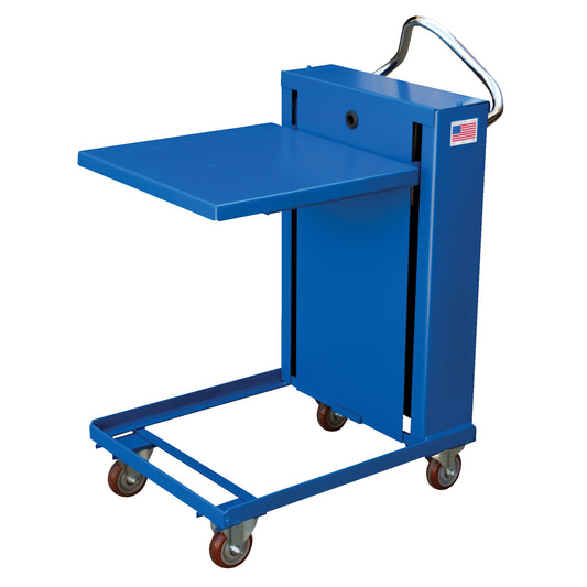 Self Elevating Tables, 20" L x 20" W, Steel, 230 lbs. Capacity