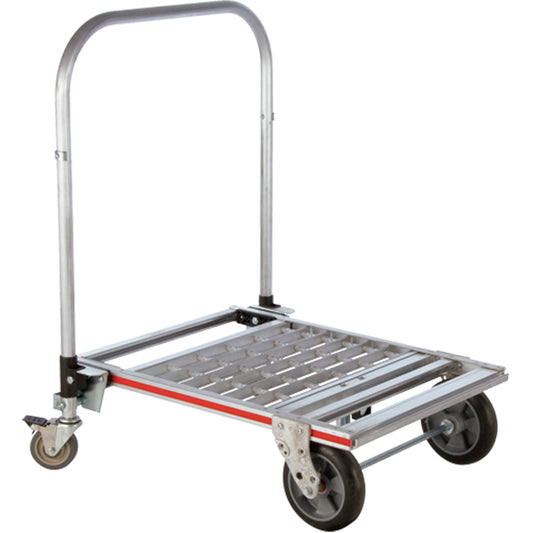 Four Wheel Folding Platform Truck, Aluminum, 750 lbs., 31" L x 23-1/4" W, 39" High