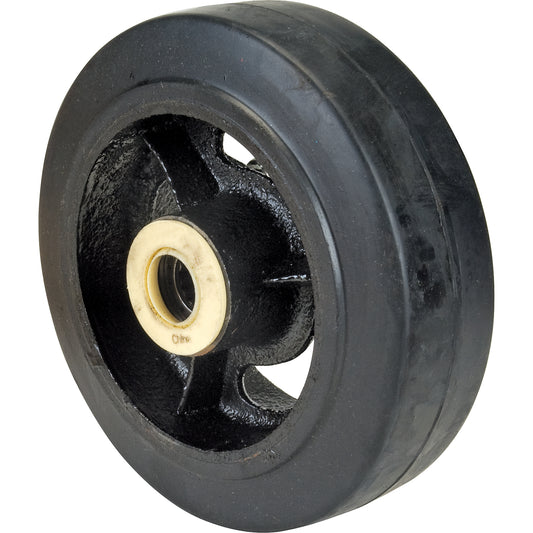Rubber Wheels, 6" (152 mm) Dia. x 2" (51 mm) W, 550 lbs. (249 kg.) Capacity