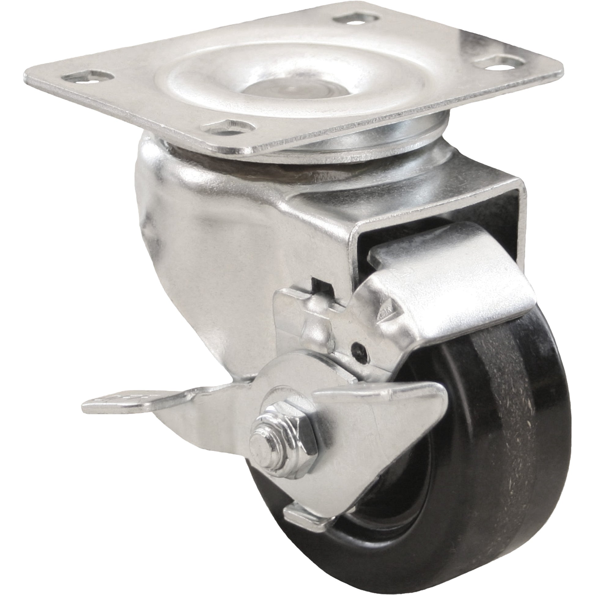 General Purpose Caster, Swivel with Brake, 3" (76 mm), Phenolic, 400 lbs. (181 kg.)