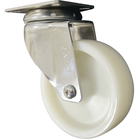 Caster, Swivel, 4" (101.6 mm), Nylon, 200 lbs. (91 kg.)