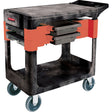 Maintenance Tool Cart, 2 Drawers, 38" L x 19-1/4" W x 33-3/8" H, Black