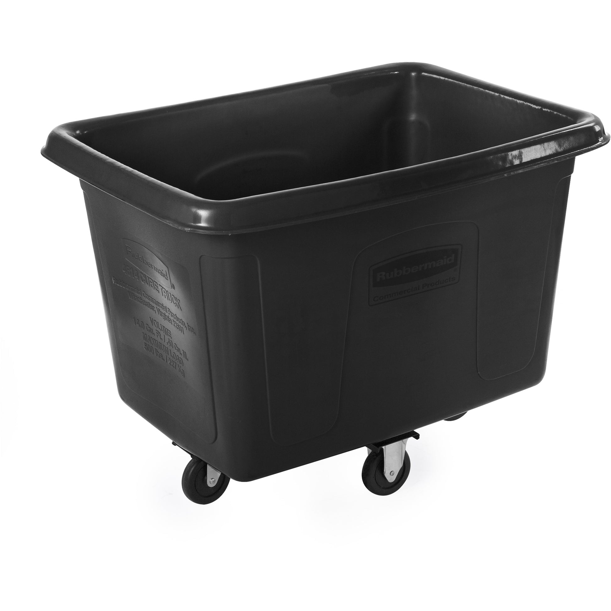 Bulk Cube Truck, Polyethylene, 44-1/16" L x 31" W x 32-1/2" H, 14 cu.ft. Volume, 500 lbs. Capacity