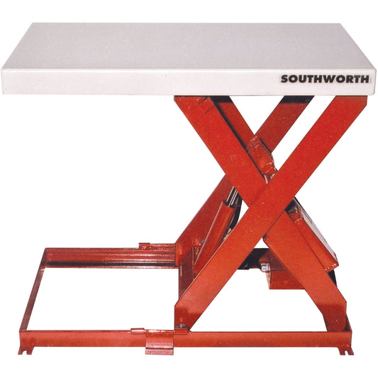 Scissor Lift Table, Steel, 36" L x 20" W, 550 lbs. Capacity