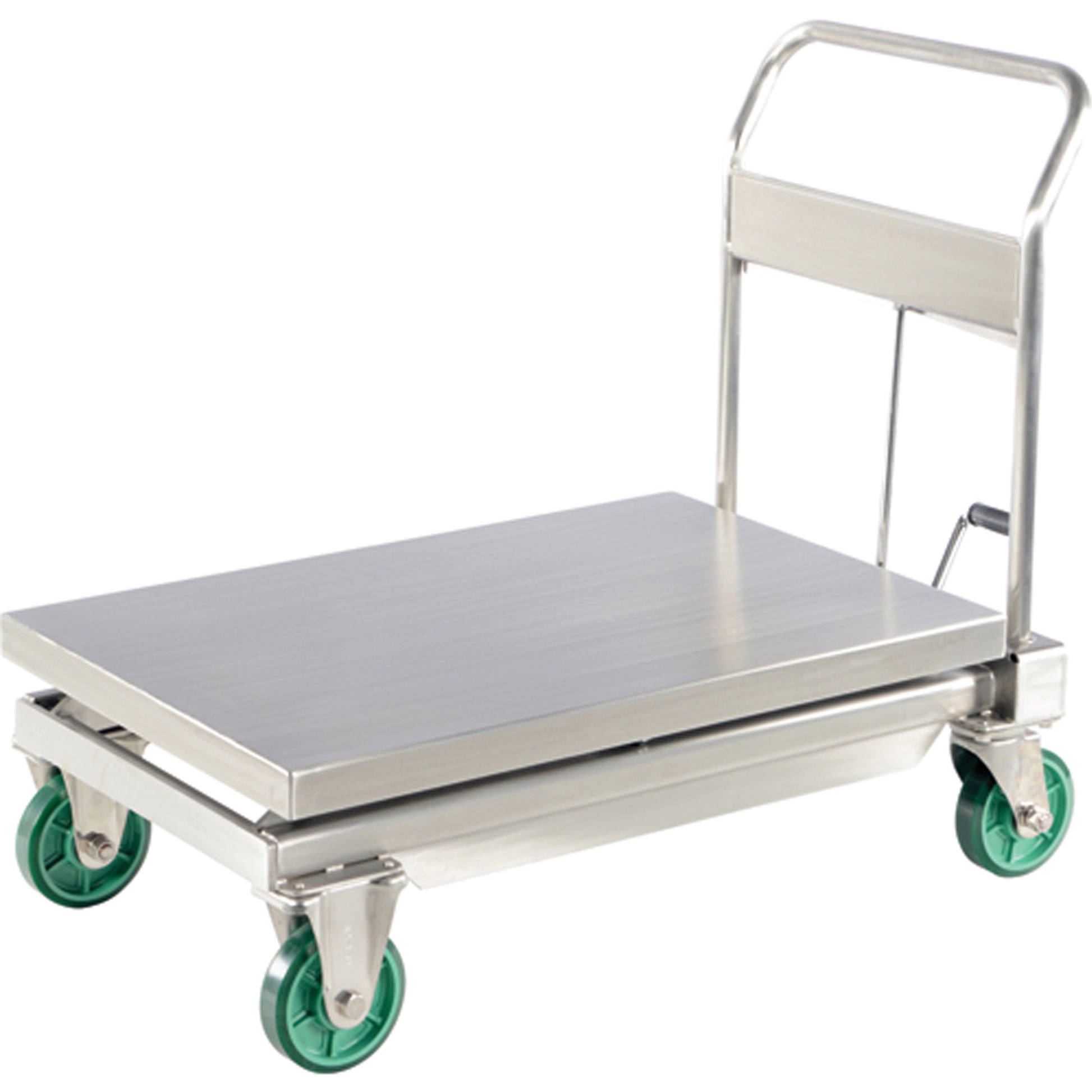 Hydraulic Scissor Lift Table, 35-1/2" L x 19-3/4" W, Stainless Steel, 1100 lbs. Capacity