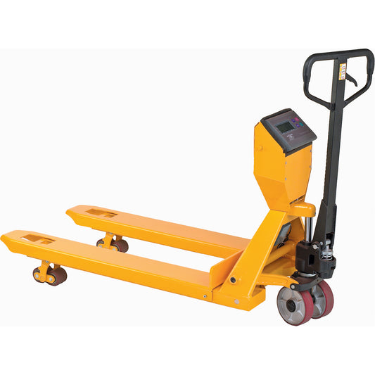Digital Scale Pallet Truck, 27.5" L x 27.5" W, 5000 lbs. Cap.