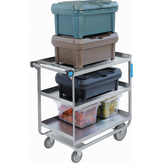 Heavy-Duty U Frame Carts, 3 Tiers, 19" W x 34-1/2" H x 33" D, 700 lbs. Capacity