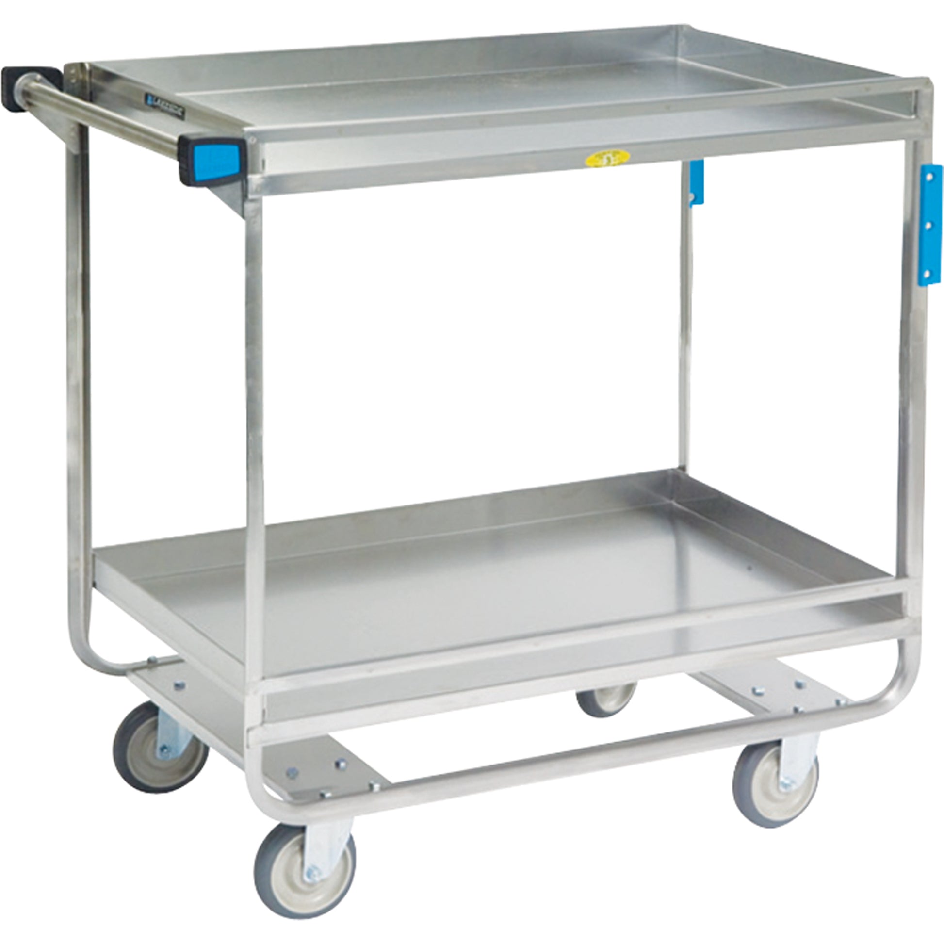 Guard Rail Carts, 2 Tiers, 23" W x 37-1/4" H x 38-5/8" D, 700 lbs. Capacity