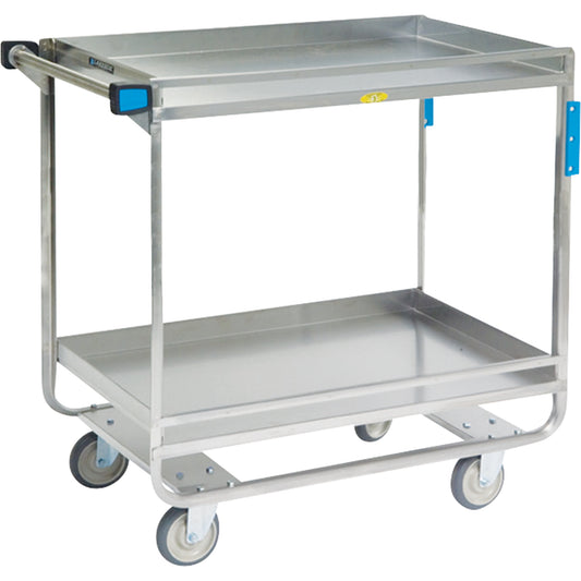 Guard Rail Carts, 2 Tiers, 23" W x 37-1/4" H x 38-5/8" D, 700 lbs. Capacity