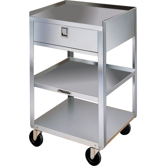 Stainless Steel Equipment Stands, 300 lbs. Capacity, Stainless Steel, 16-3/4" x W, 30-1/8" x H, 18-3/4" D, 1 Drawers
