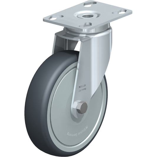 Caster, Swivel, 5" (127 mm), Thermoplastic Rubber, 220 lbs. (100 kg.)