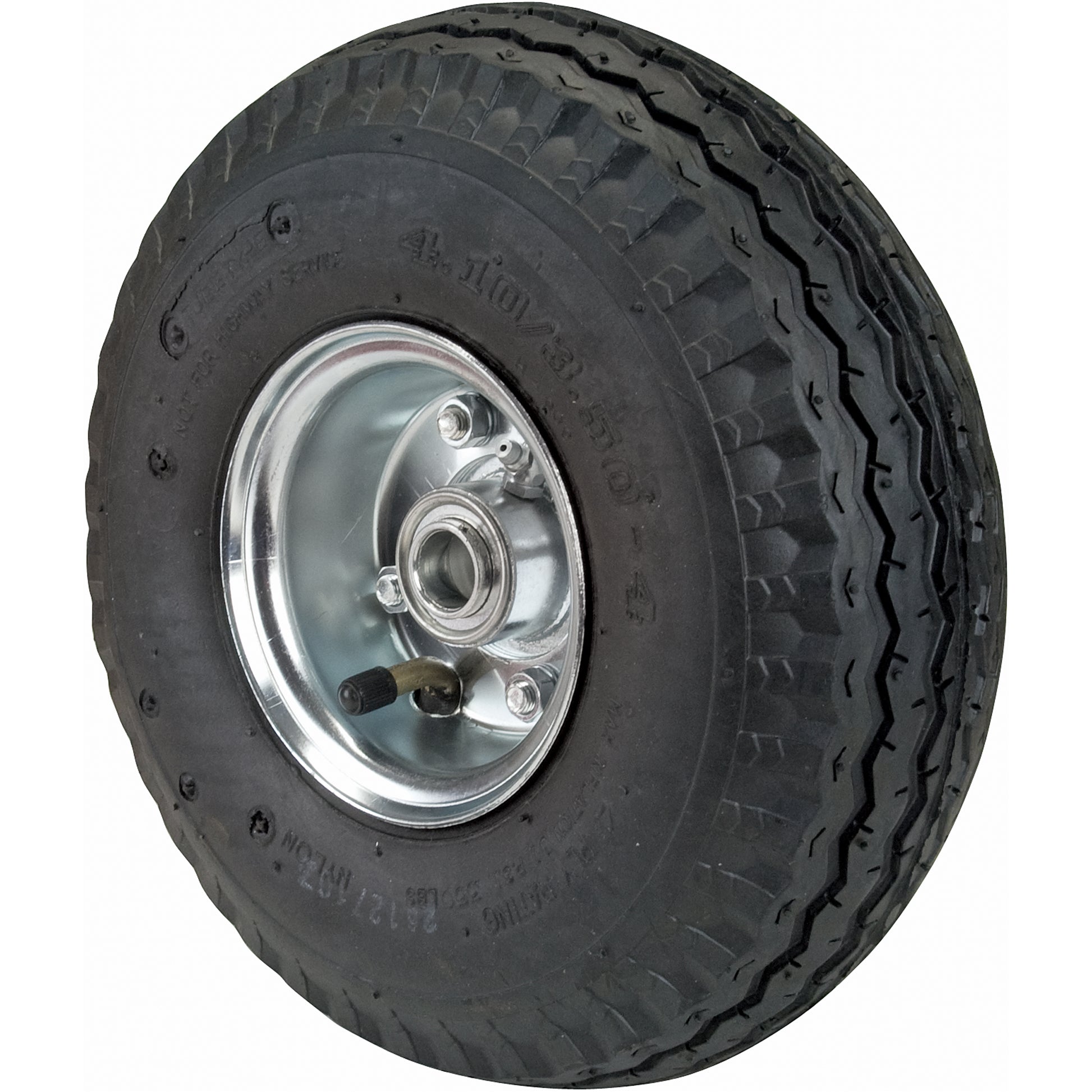 Pneumatic Wheel, 10" (254 mm), 350 lbs. (159 kg.) Capacity