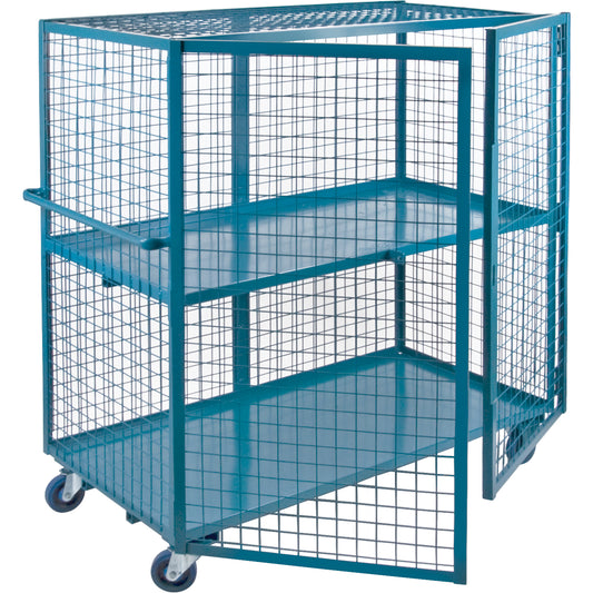Security Trucks, Steel, 26" x 62-1/2" x 39", 2400 lbs. Capacity