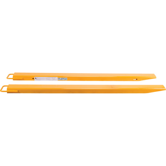 Fork Extensions, 72" L x 5" W, For Fork Width of 4"