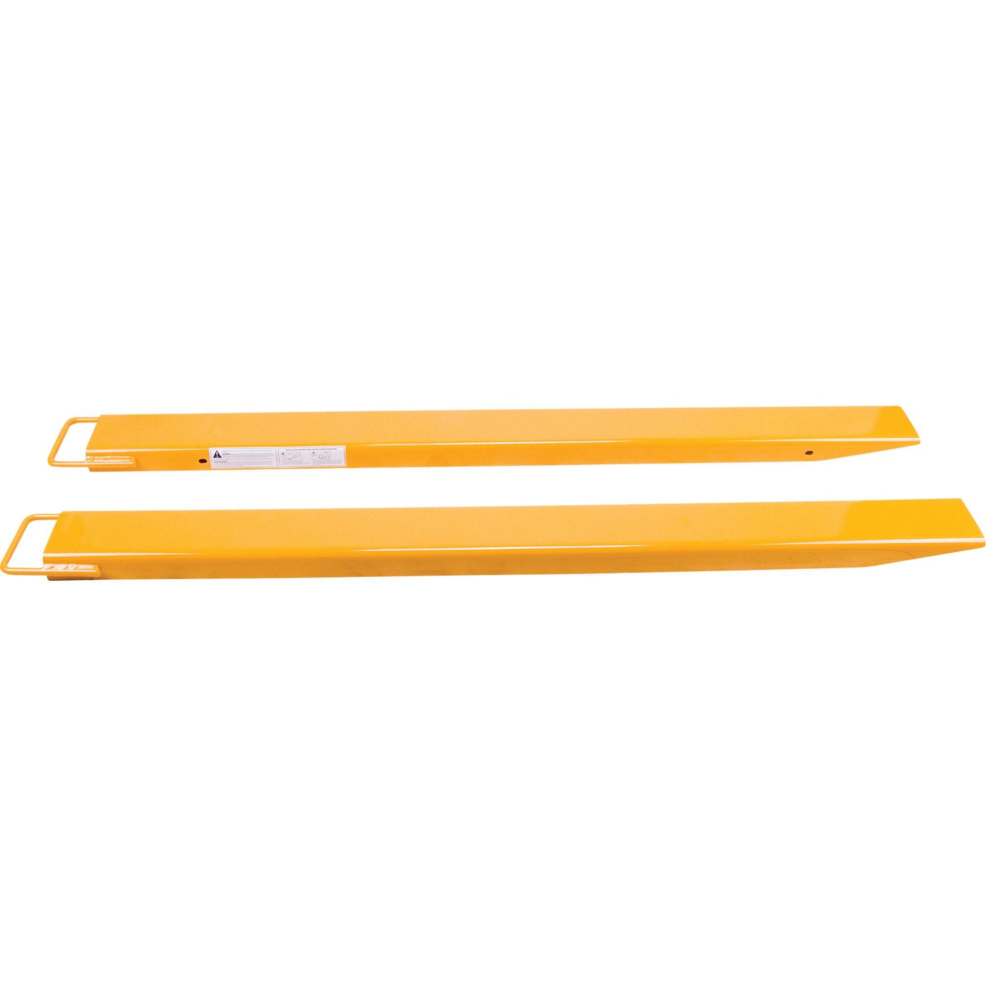 Fork Extensions, 96" L x 6" W, For Fork Width of 5"