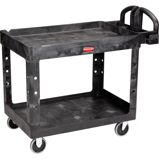 Heavy Duty Utility Cart - 4546-00, 2 Tiers, 26" x 33-1/4" x 55", 750 lbs. Capacity