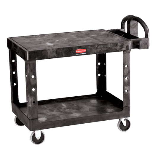 Flat Shelf Heavy Duty Utility Cart - 4525-00, 2 Tiers, 25-7/8" x 33-3/10" x 43-9/10", 500 lbs. Capacity