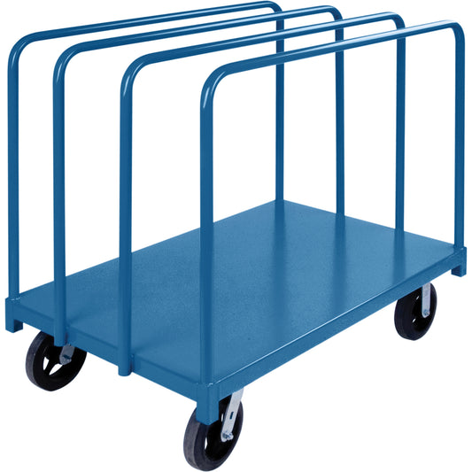 Single Level Rails Heavy-Duty Panel Mover Truck, 60" x 30" x 45", 2000 lbs. Capacity