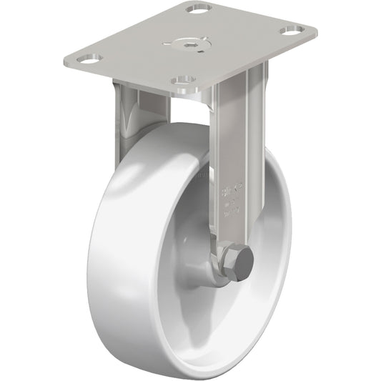 Caster, Rigid, 4" (101.6 mm), Nylon, 265 lbs. (120 kg.)