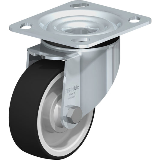 Heavy-Duty Kingpinless Caster, Swivel, 4" (101.6 mm), Thermoplastic Polyurethane, 660 lbs. (300 kg.)