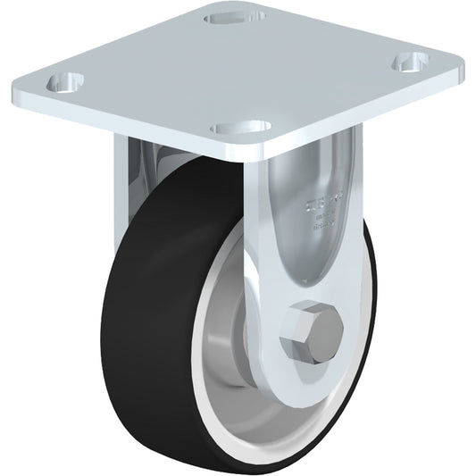 Heavy-Duty Kingpinless Caster, Rigid, 4" (101.6 mm), Thermoplastic Polyurethane, 660 lbs. (300 kg.)