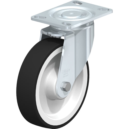 Heavy-Duty Kingpinless Caster, Swivel, 8" (203.2 mm), Thermoplastic Polyurethane, 1760 lbs. (798.32 kg.)