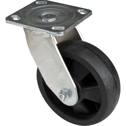 Hi-Temp Caster, Swivel, 6" (152.4 mm), Nylon, 880 lbs. (399 kg.)