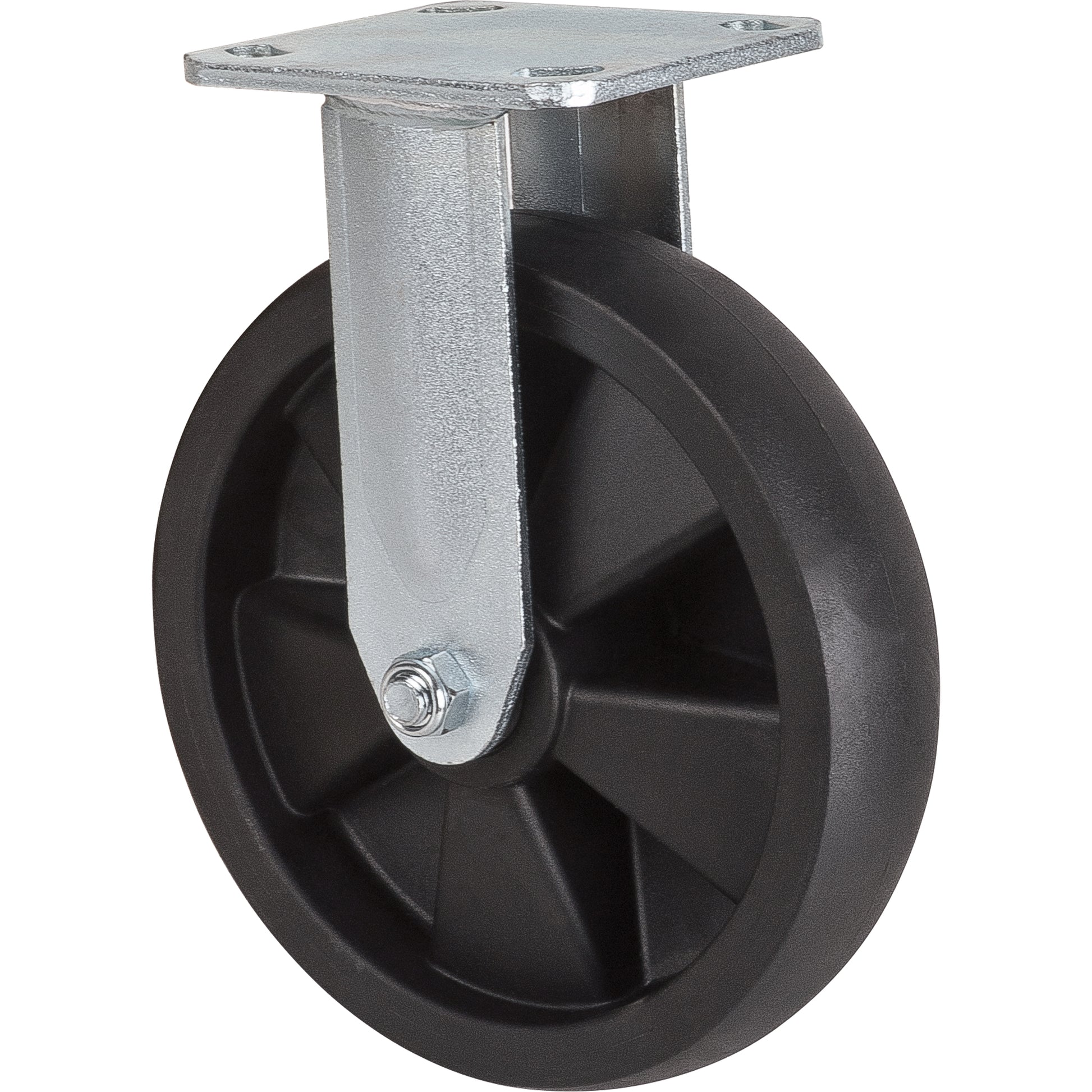 Hi-Temp Caster, Rigid, 8" (203.2 mm), Nylon, 1000 lbs. (453 kg.)