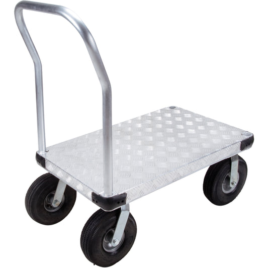 Aluminum Platform Truck, 30" W x 60" L, 1600 lbs. Cap., Pneumatic Wheels