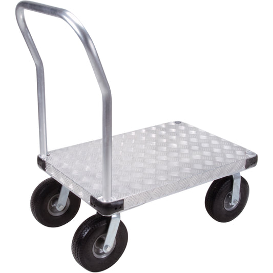 Aluminum Platform Truck, 24" W x 36" L, 1200 lbs. Cap., Flat Free Wheels