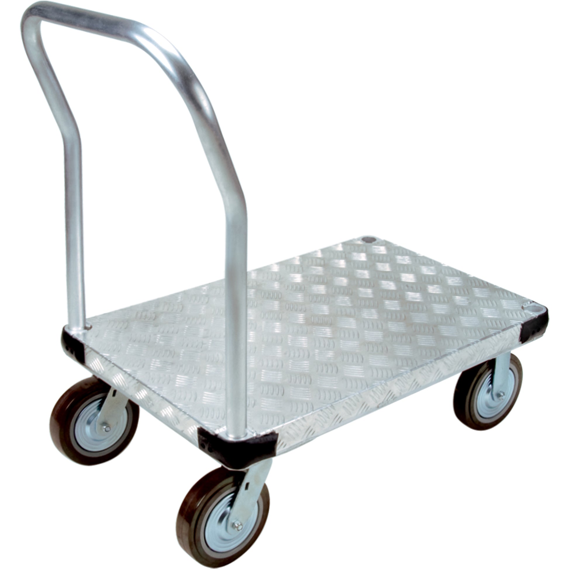 Aluminum Platform Truck, 30" W x 60" L, 4000 lbs. Cap., Polyurethane Wheels