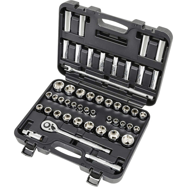 ISK-1249SM SAE/Metric Socket Set, 49 Pcs, 1/2" Drive Size, Deep