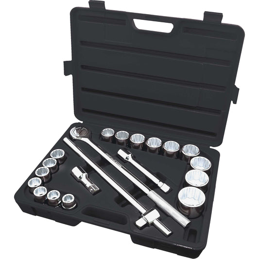 ISK-3421 SAE Socket Set, 21 Pcs, 3/4" Drive Size