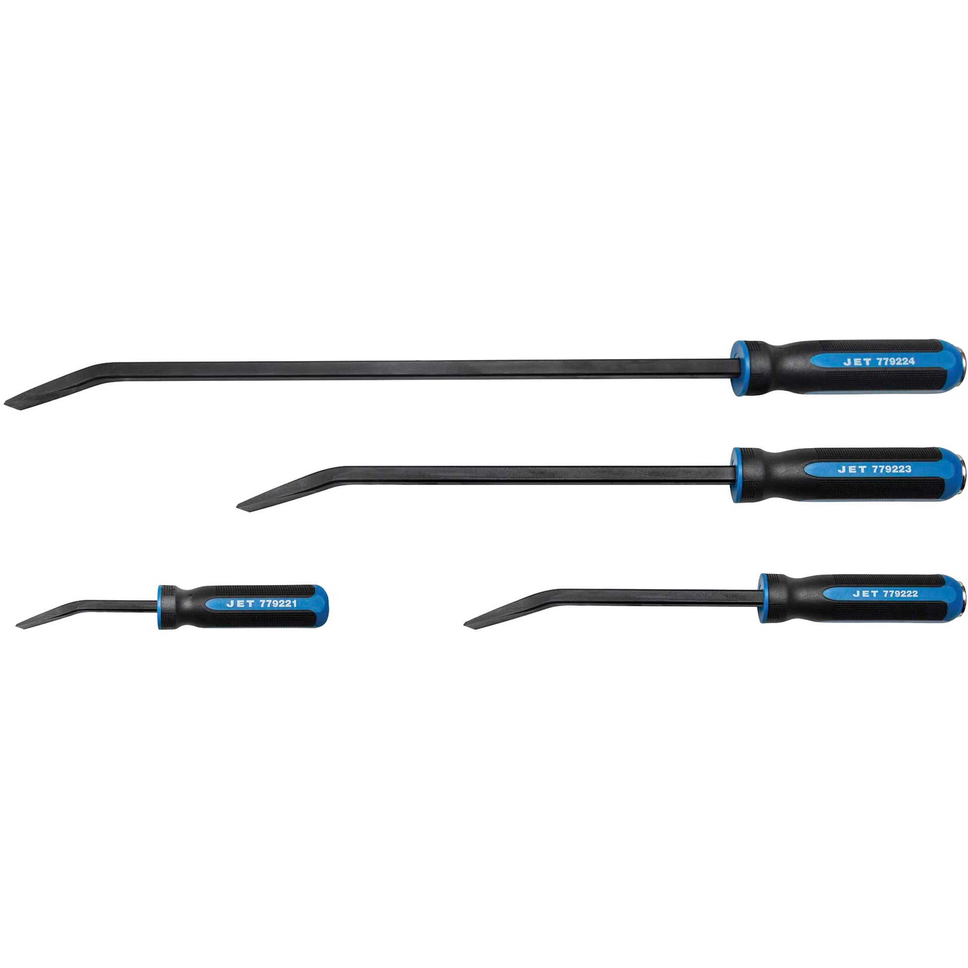 JMPB-4S Mechanic's Pry Bar Set, 18"/12"/24"/8" L