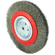 101G-2M Medium Wire Wheel, 8" Dia., 0.014" Fill, 1/2" - 2" Arbor