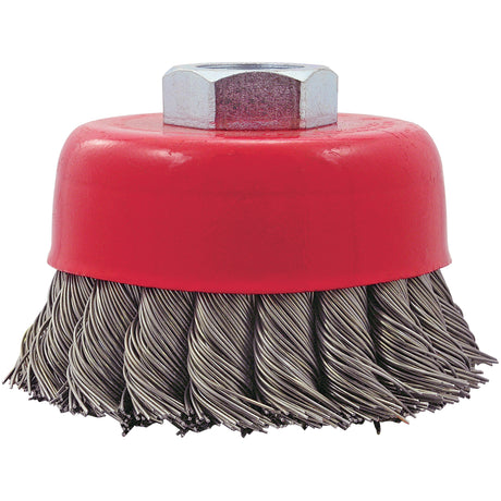 CK3201T Knotted Twist Wire Cup Brush, 3" Dia. x 5/8"-11 Arbor